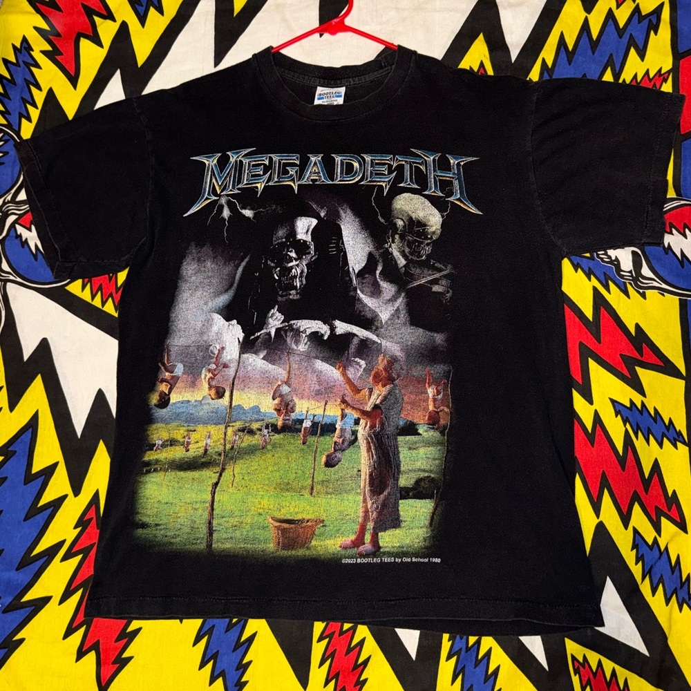 Vintage Megadeth Youthanasia Hanging Babies Single Stitch T Shirt X- Large
